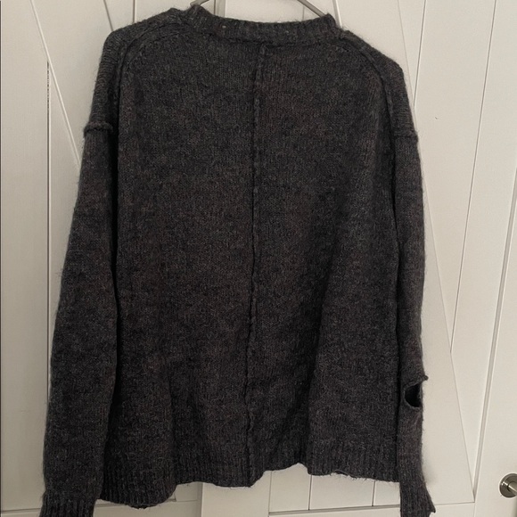 Isabel Marant Etoile Distressed Gray Sweater 38 Fits MEDIUM - Picture 8 of 9